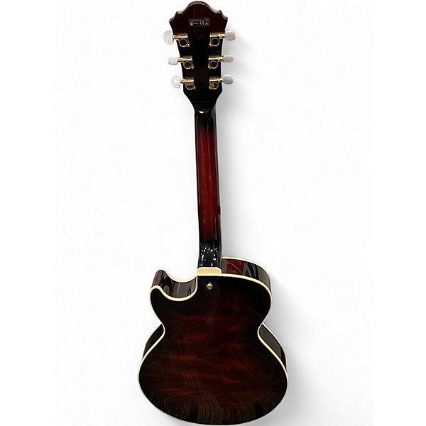 Used Ibanez AG95 Artcore Expressionist DARK BROWN SUNBURST Hollow Body Electric Guitar