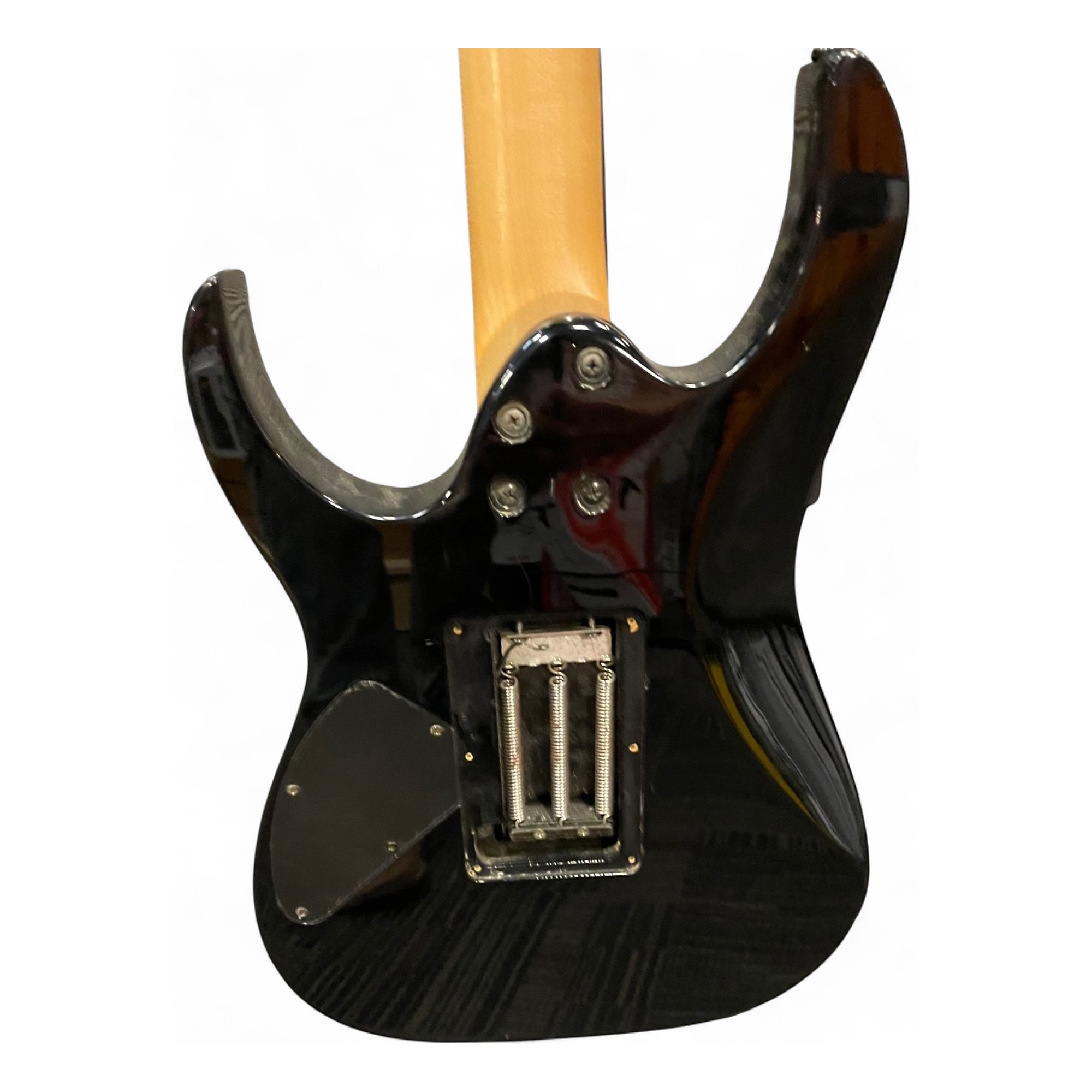 Used Ibanez RG370DXGP1 Black Solid Body Electric Guitar Black