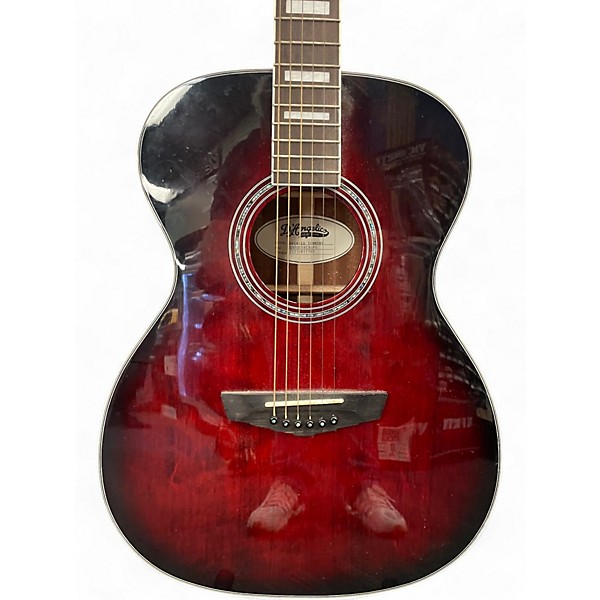 Used D'Angelico PREMIER TAMMANY TRANS BLACK CHERRY BURST Acoustic Electric Guitar