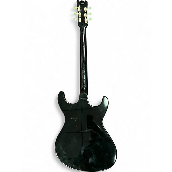 Used Eastwood SIDEJACK HB Black and Gold Baritone Guitars