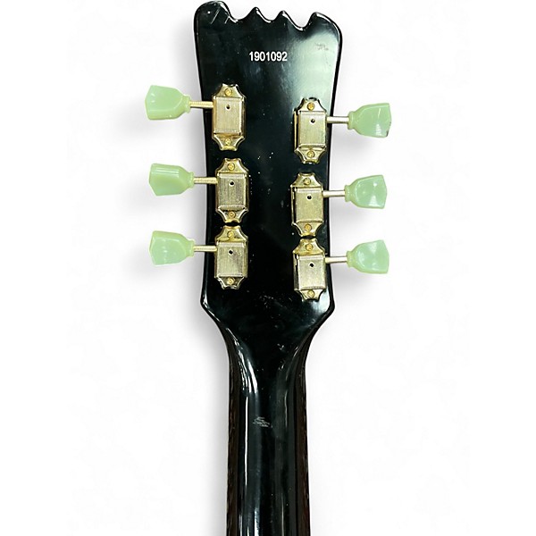 Used Eastwood SIDEJACK HB Black and Gold Baritone Guitars