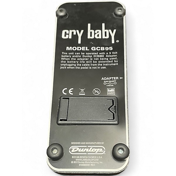 Used Dunlop Original Cry Baby Wah Effect Pedal