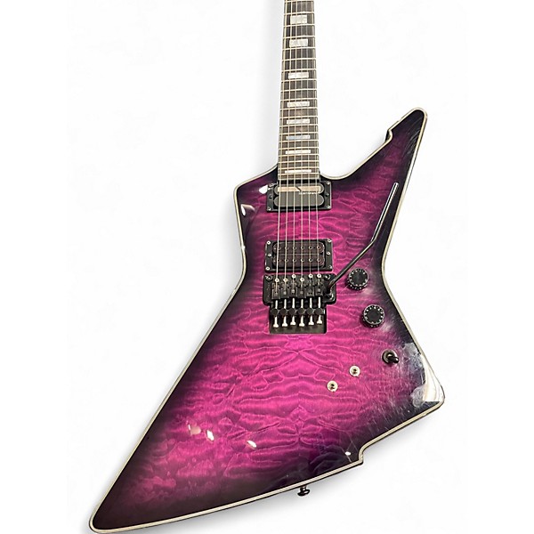 Used 2022 Schecter Guitar Research es1fr purple Solid Body Electric Guitar
