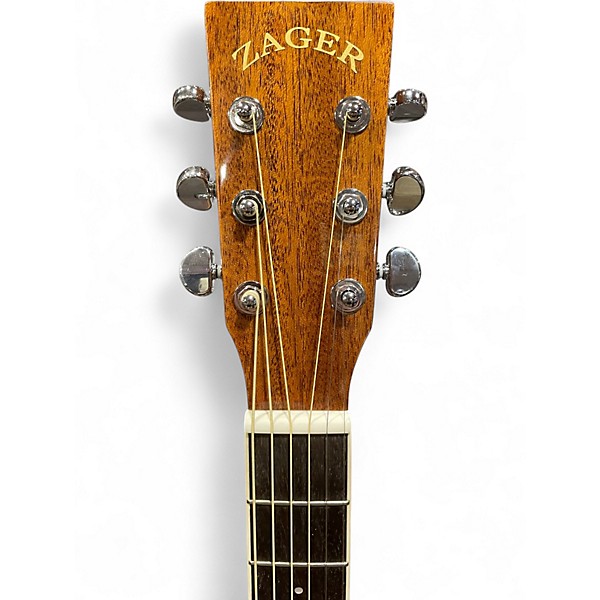Used Zager ZAD 50 OM NA Natural Acoustic Guitar