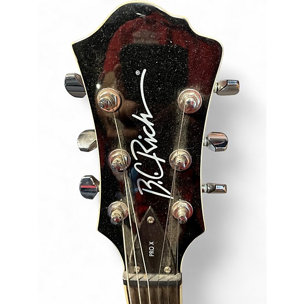 Used B.C. Rich Pro X Mockingbird Tiger Stripe Burst Solid Body Electric Guitar