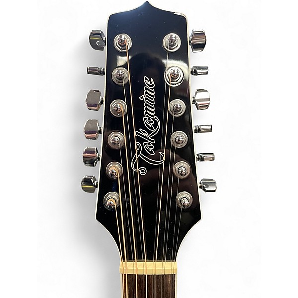 Used Takamine gd38ce Black 12 String Acoustic Electric Guitar