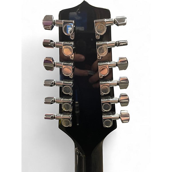 Used Takamine gd38ce Black 12 String Acoustic Electric Guitar