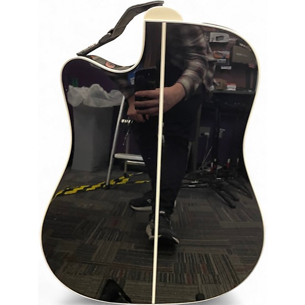 Used Takamine gd38ce Black 12 String Acoustic Electric Guitar