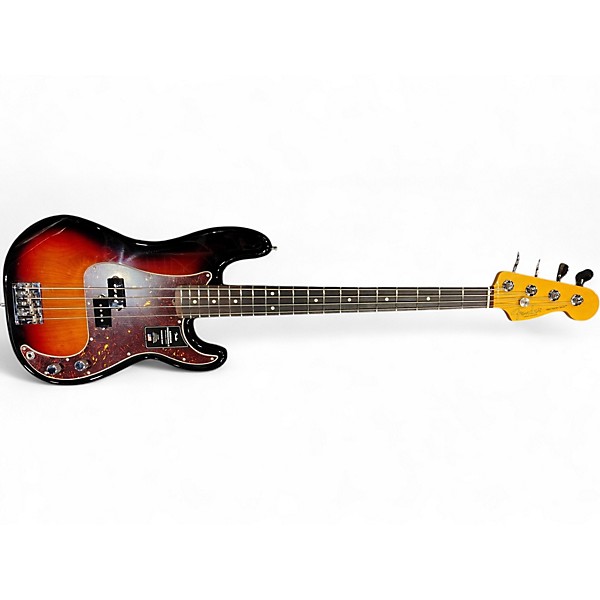 Used Fender American Professional II Precision Bass 2 Color Sunburst Electric Bass Guitar