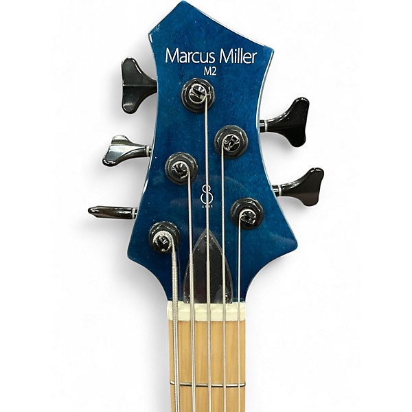 Used Sire Marcus Miller M2 5 String Transparent Blue Electric Bass Guitar