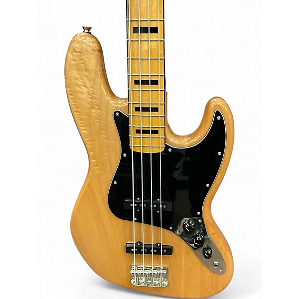 Used Squier Classic Vibe 70s Jazz Bass Natural Electric Bass Guitar