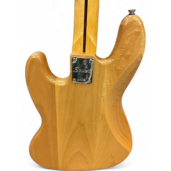 Used Squier Classic Vibe 70s Jazz Bass Natural Electric Bass Guitar