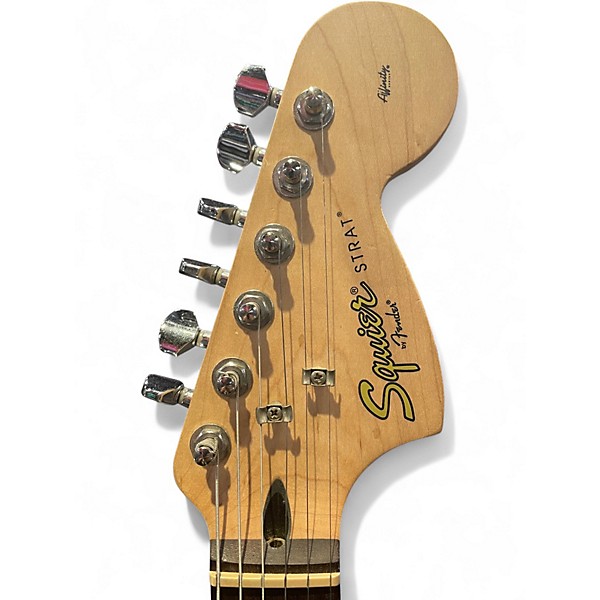 Used Squier Affinity Stratocaster Black Solid Body Electric Guitar