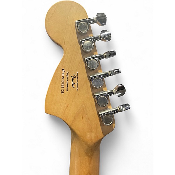 Used Squier Affinity Stratocaster Black Solid Body Electric Guitar