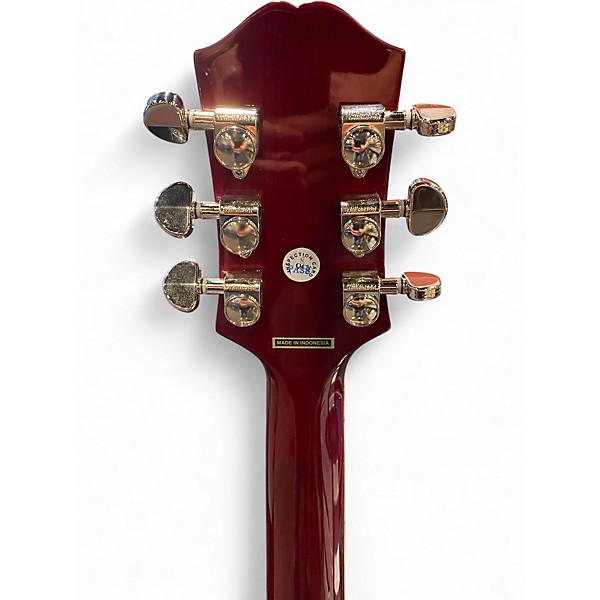 Used 2024 Epiphone Humminbird ec Wine Red Acoustic Electric Guitar