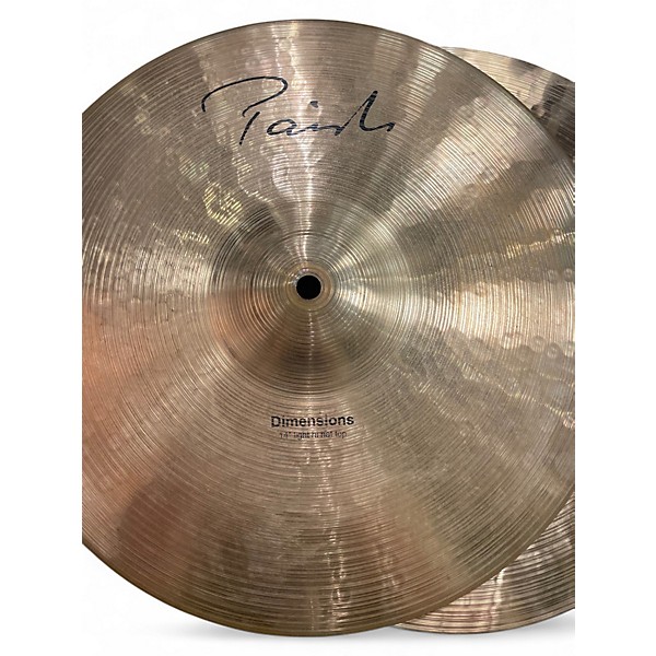 Used Paiste 14in Light Hi Hat Pair 14' Cymbal