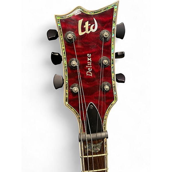 Used ESP EC1000 Deluxe Red Solid Body Electric Guitar