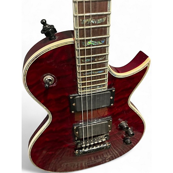 Used ESP EC1000 Deluxe Red Solid Body Electric Guitar