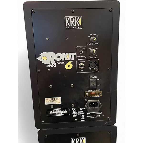 Used KRK RPG2 6  Pair Powered Monitor