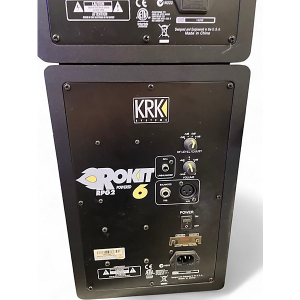 Used KRK RPG2 6  Pair Powered Monitor