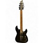 Used Schecter Guitar Research Damien 6 MATTE BLACK Solid Body Electric Guitar