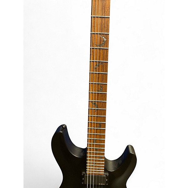 Used Schecter Guitar Research Damien 6 MATTE BLACK Solid Body Electric Guitar