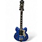 Used 2015 Epiphone Riviera Custom P93 Royale Blue Hollow Body Electric Guitar thumbnail
