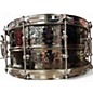 Used Ludwig 14in Black Beauty Hammered Snare  Hammered Nickel Over Brass Drum