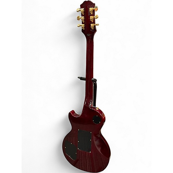 Used 2024 Epiphone Les Paul Alex Lifeson Custom Ruby Solid Body Electric Guitar