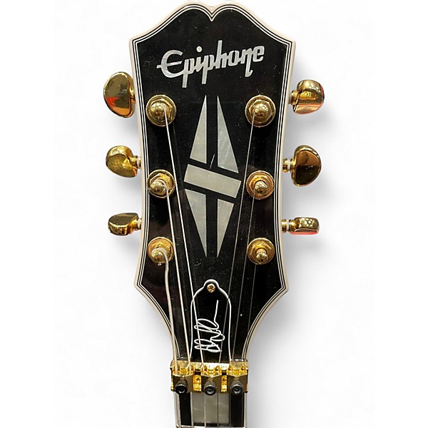 Used 2024 Epiphone Les Paul Alex Lifeson Custom Ruby Solid Body Electric Guitar