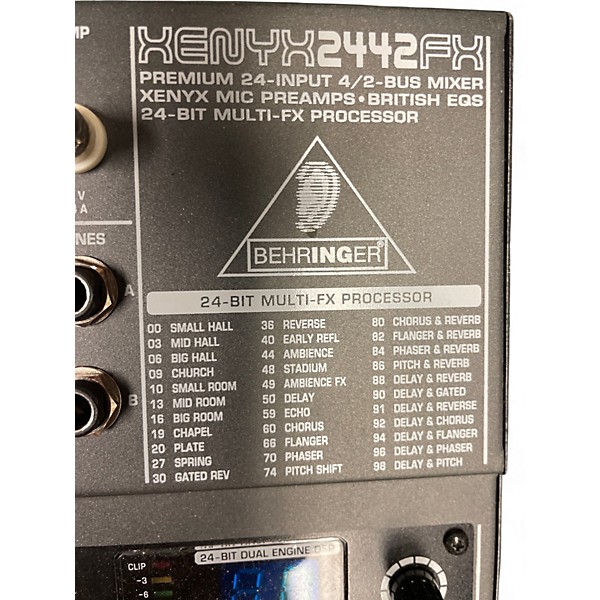 Used Behringer Xenyx 2442FX Unpowered Mixer