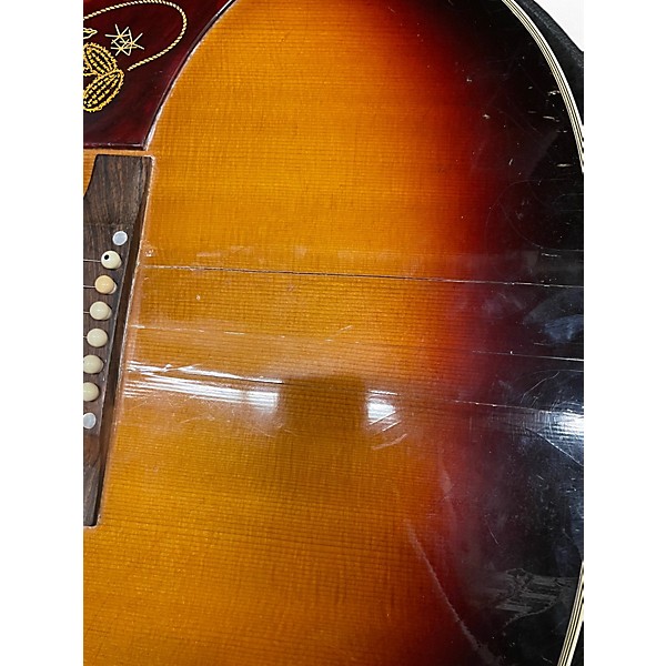 Vintage 1963 Epiphone ft110 3 Tone Sunburst Acoustic Guitar