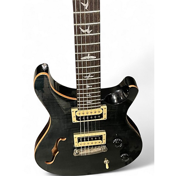 Used PRS SE Custom 22 Semi-Hollowbody Dark Green Hollow Body Electric Guitar