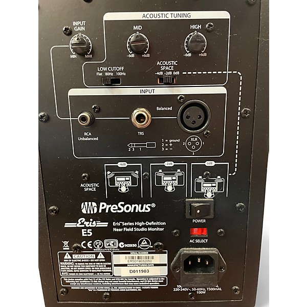 Used PreSonus Eris E5 Powered Monitor