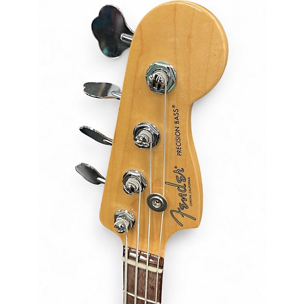 Used Fender American Professional Precision Bass Black Electric Bass Guitar