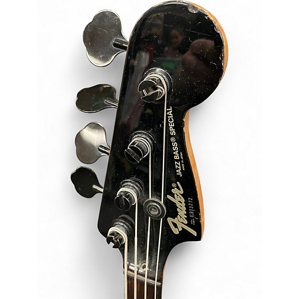 Used Fender JAZZ BASS SPECIAL BLACK REFIN Electric Bass Guitar
