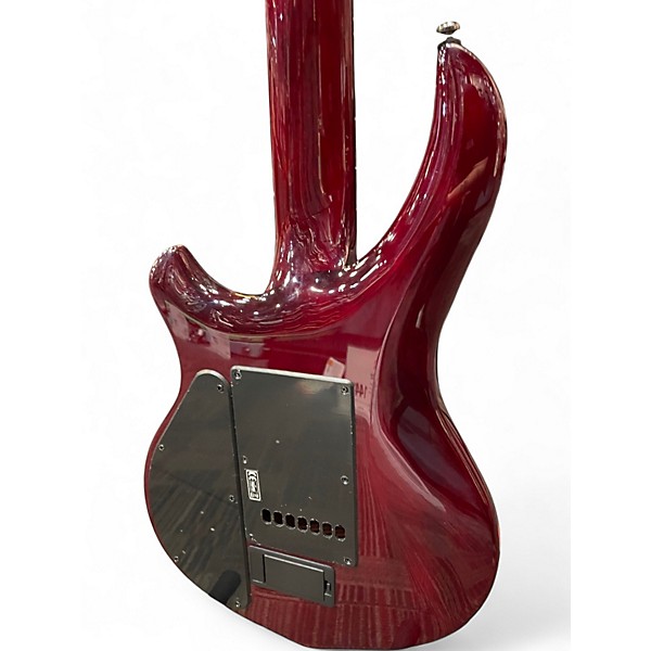 Used Sterling by Music Man MAJ 7 FLAME RED Solid Body Electric Guitar