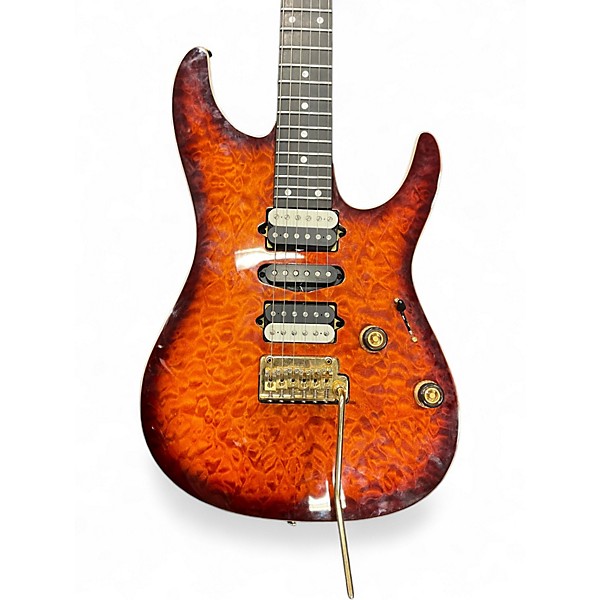 Used Ibanez AZ47P1QM Dragon Eye Burst Solid Body Electric Guitar