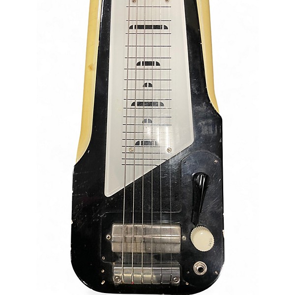 Used Harmony H7 ROY SMECK LAPSTEEL IVORY AND BLACK Lap Steel