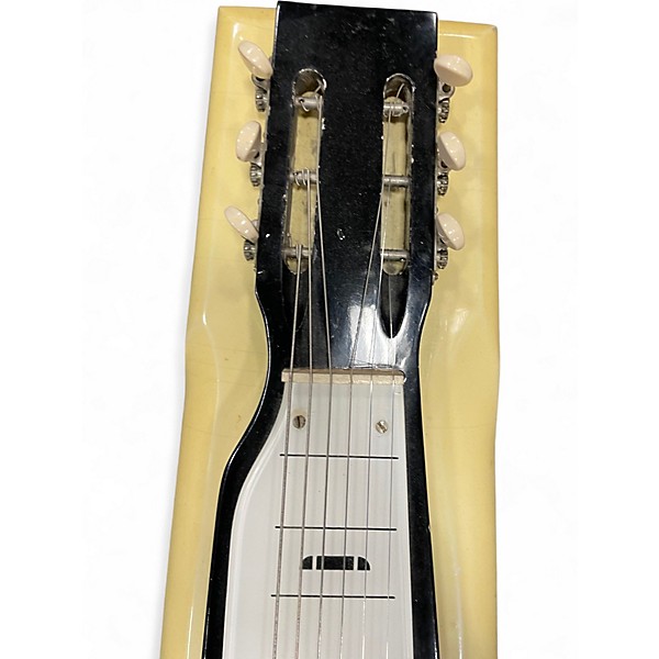 Used Harmony H7 ROY SMECK LAPSTEEL IVORY AND BLACK Lap Steel
