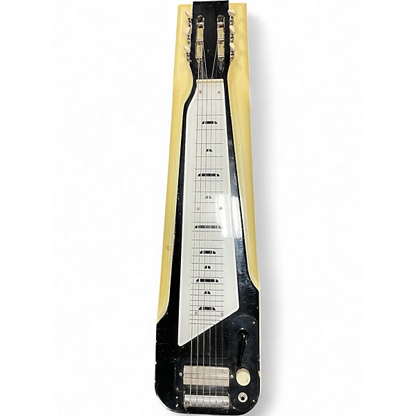 Used Harmony H7 ROY SMECK LAPSTEEL IVORY AND BLACK Lap Steel