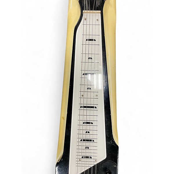 Used Harmony H7 ROY SMECK LAPSTEEL IVORY AND BLACK Lap Steel