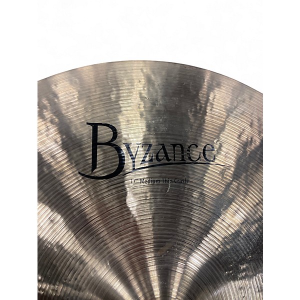 Used MEINL 17in Byzance Medium Thin Crash Brilliant Cymbal