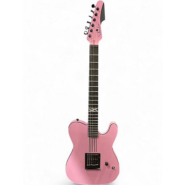 Used Schecter Guitar Research Diamond Series PT Pink Solid Body Electric Guitar