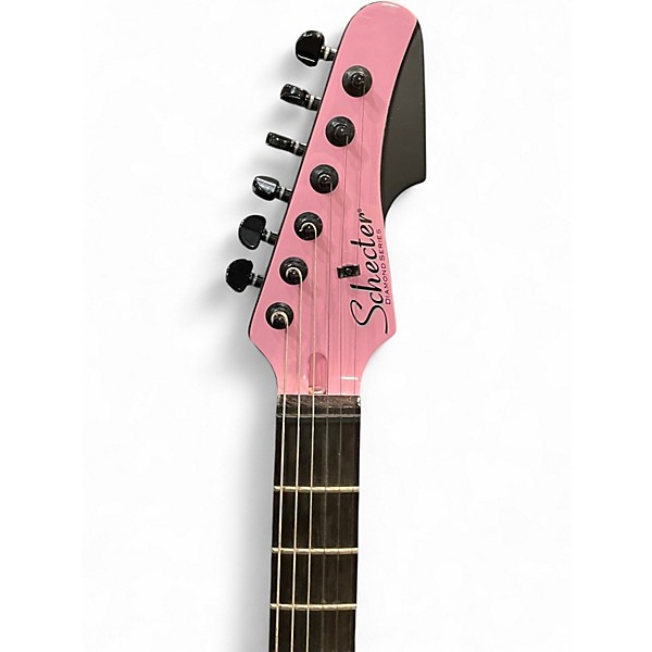 Used Schecter Guitar Research Diamond Series PT Pink Solid Body Electric Guitar