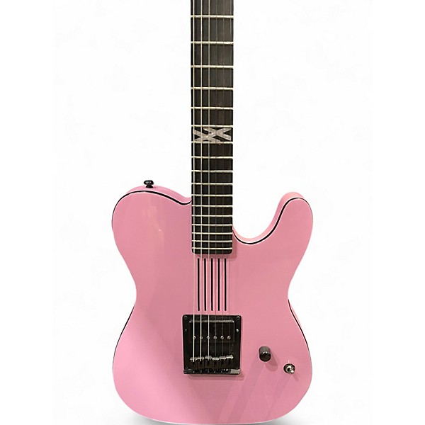 Used Schecter Guitar Research Diamond Series PT Pink Solid Body Electric Guitar