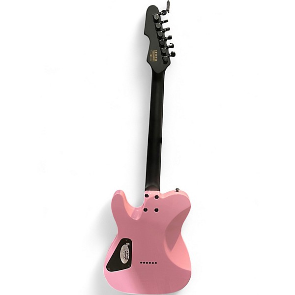 Used Schecter Guitar Research Diamond Series PT Pink Solid Body Electric Guitar