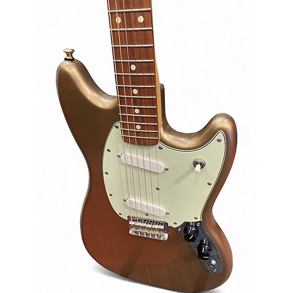 Used 2020 Fender Modern Player Mustang Gold Bullion Solid Body Electric Guitar