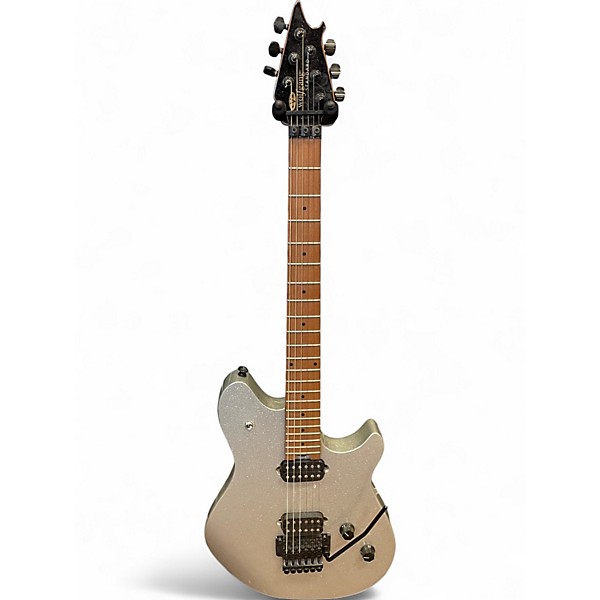 Used EVH Wolfgang Standard Silver Sparkle Solid Body Electric Guitar