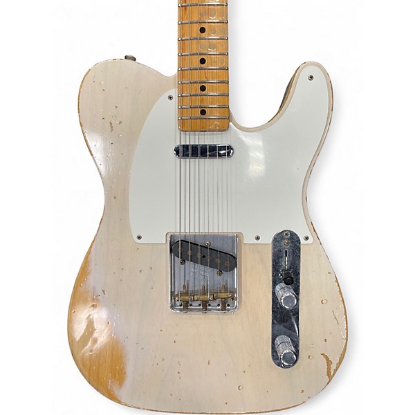 Used 2011 Fender Custom Shop Relic 1952 Tele White Blonde Solid Body Electric Guitar
